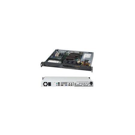 Supermicro SuperChassis 600W Mini 1U RackmountServerChassis (Blk), CSE-512F-600LB CSE-512F-600LB